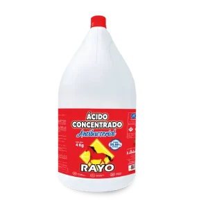 Ácido concentrado antibacterial Rayo Galón x 4 KG.